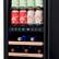 Left. NewAir - 13-Bottle and 48-Can Built-in Dual Zone Beverage Cooler with SplitShelf - Black Stainless Steel.