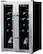 Alt View 17. NewAir - 24-Bottle Dual Zone Wine Cooler with French Doors - Stainless Steel.