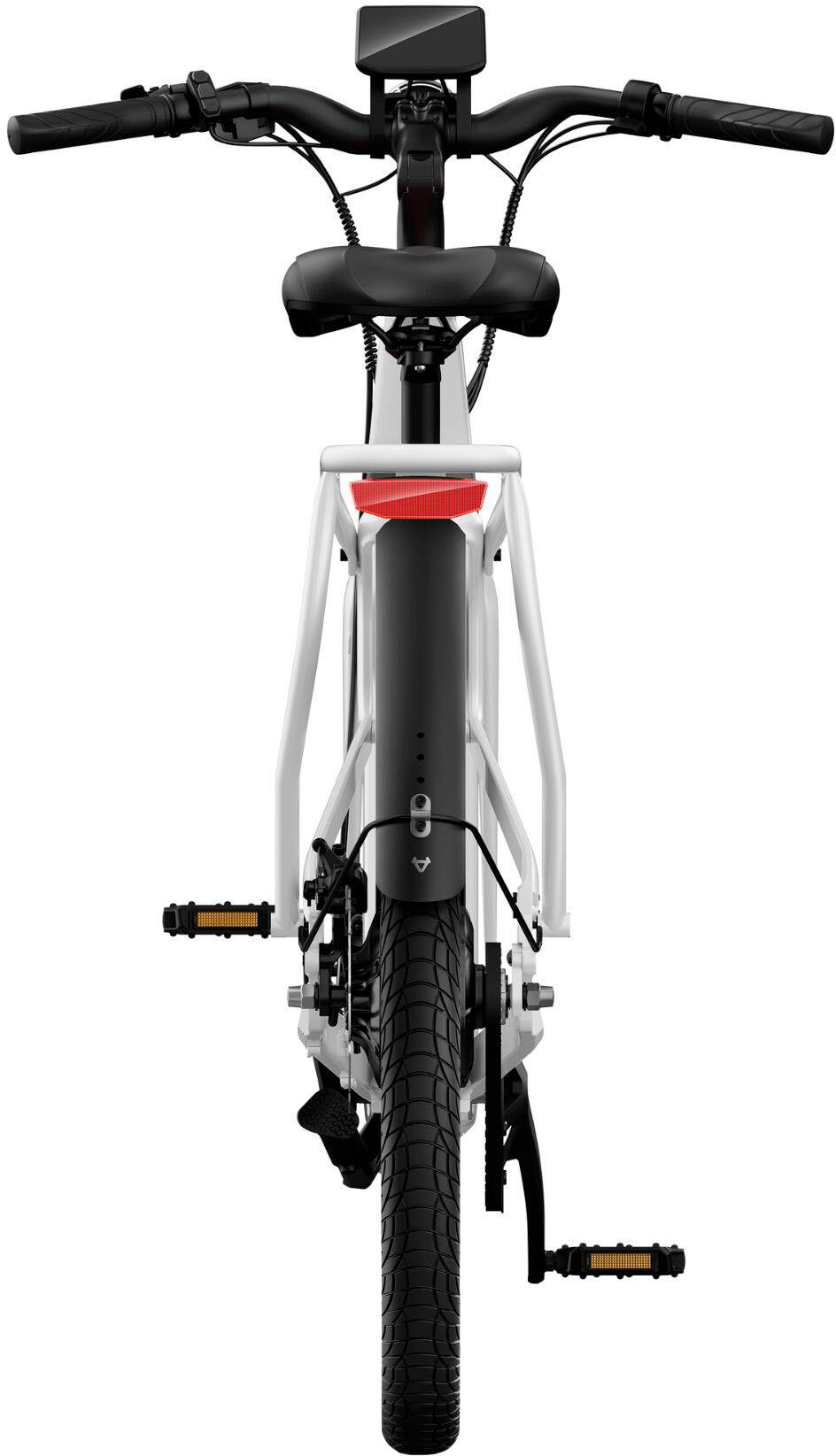 Alt View 12. NIU - BQi-C3 Pro eBike w/ up to 90 miles Max Operating Range and 28 MPH Max Speed - White.