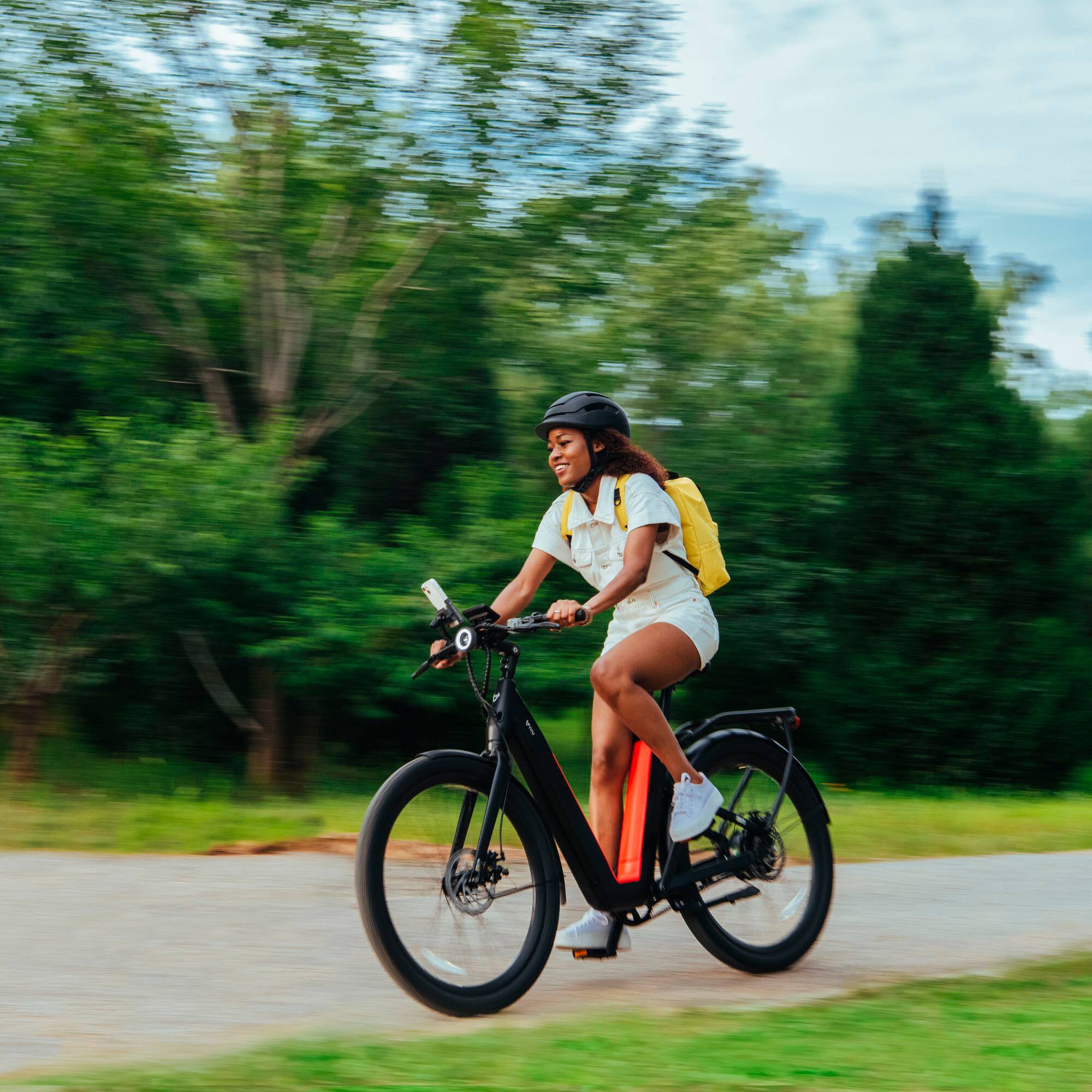 Alt View 15. NIU - BQi-C3 Pro eBike w/ up to 90 miles Max Operating Range and 28 MPH Max Speed - Black.