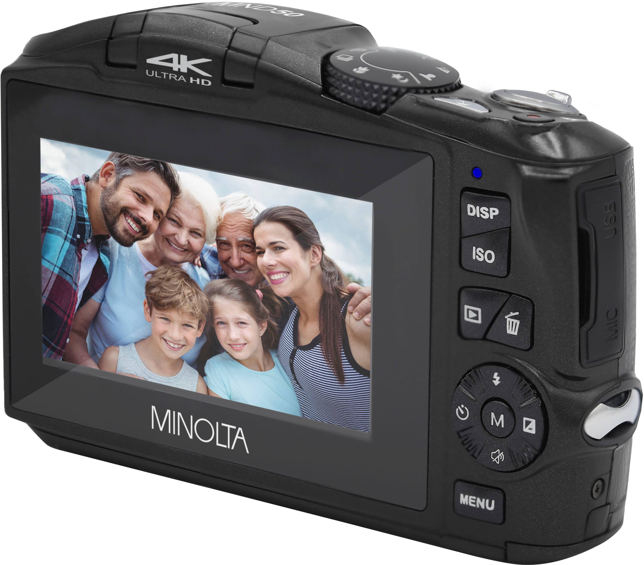 Alt View 11. Minolta - MND50 4K Video 48.0 Megapixel Digitial Camera - Black.