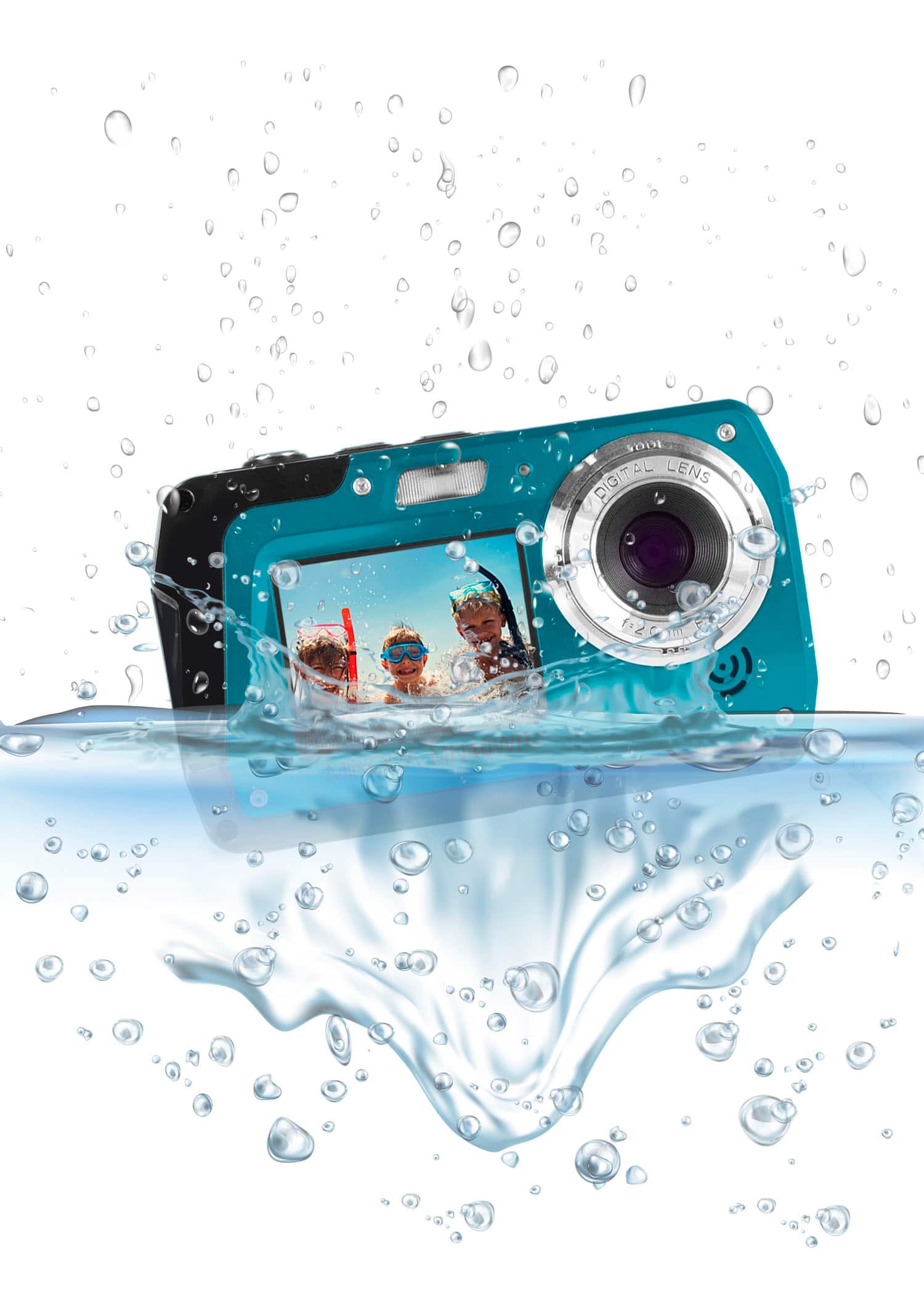 Alt View 11. Minolta - MN40WP 48.0 Megapixel Waterproof Digital Camera - Blue.