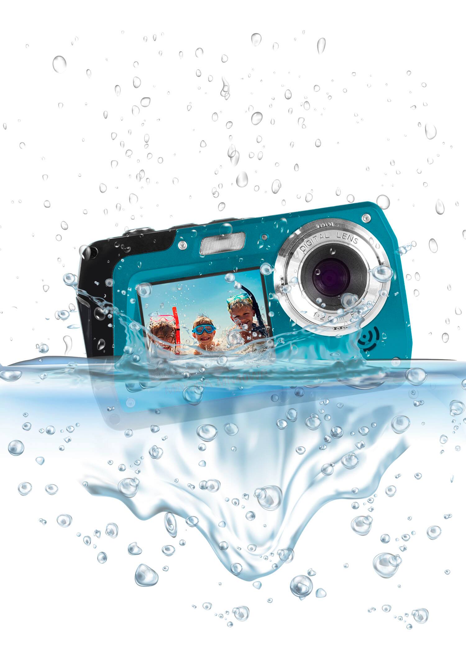 Alt View 11. Minolta - MN40WP 48.0 Megapixel Waterproof Digital Camera - Blue.