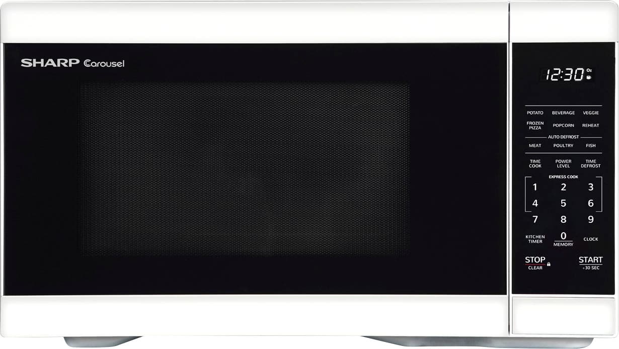 Sharp SMC1461HW 1.4 Cu ft. White Countertop Microwave Oven