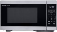 Sharp 1.1 cu. ft Stainless Countertop Microwave Works with Alexa - Stainless Steel - Front_Zoom