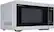 Left. Sharp - Sharp 1.1 cu. ft Stainless Countertop Microwave Works with Alexa - Stainless Steel.