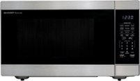 Sharp - 2.2 cu ft Stainless Family Size Countertop Microwave with Sensor cooking and  Inverter Technology. - Siver - Front_Zoom