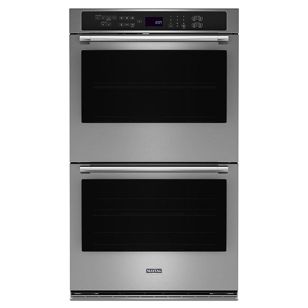 Maytag - 30" Built-In Electric Convection Double Wall Oven with Air Fry - Stainless Steel
