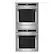 Front. KitchenAid - 24" Built-In Electric Convection Double Wall Oven with WiFi - Fingerprint Resistant Stainless Steel.