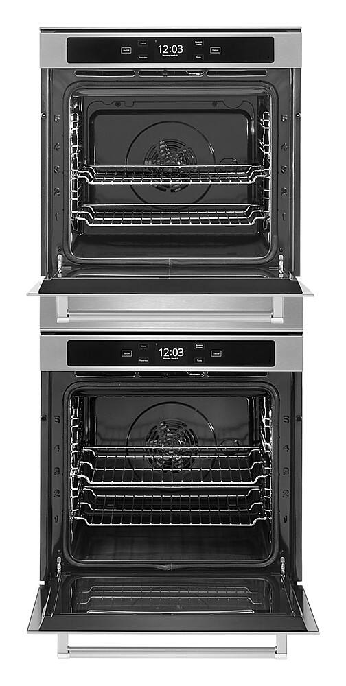 Alt View 12. KitchenAid - 24" Built-In Electric Convection Double Wall Oven with WiFi - Stainless Steel.