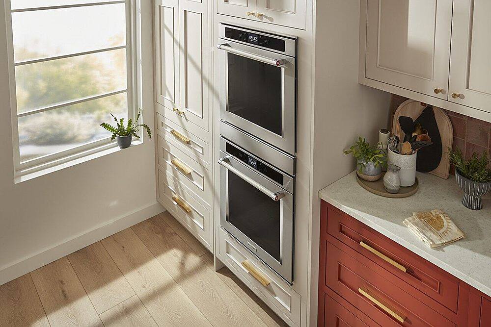 Alt View 15. KitchenAid - 24" Built-In Electric Convection Double Wall Oven with WiFi - Stainless Steel.