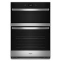 Whirlpool - 30" Built-In Electric Convection Double Wall Combination with Microwave and WiFi - Stainless Steel