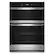 Front. Whirlpool - 30" Built-In Electric Convection Double Wall Combination with Microwave and WiFi - Stainless Steel.