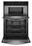 Alt View 11. Whirlpool - 30" Built-In Electric Convection Double Wall Combination with Microwave and WiFi - Stainless Steel.