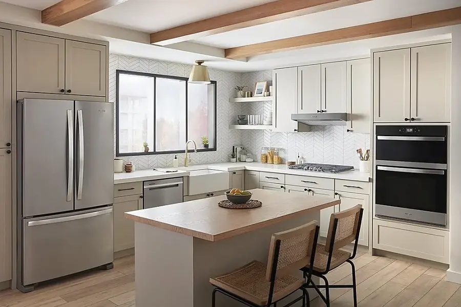 Alt View 16. Whirlpool - 30" Built-In Electric Convection Double Wall Combination with Microwave and WiFi - Stainless Steel.