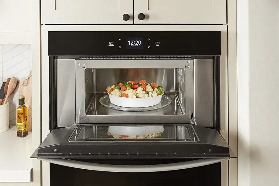 Alt View 18. Whirlpool - 30" Built-In Electric Convection Double Wall Combination with Microwave and WiFi - Stainless Steel.