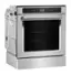 Alt View 1. KitchenAid - 24" Built-In Electric Convection Single Wall Oven with WiFi - Stainless Steel.