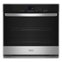 Whirlpool - 30" Built-In Single Electric Wall Oven with Adjustable Self-Clean Cycle - Stainless Steel