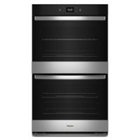 Whirlpool - 30" Smart Built-In Electric Convection Double Wall Oven with Air Fry - Stainless Steel - Front_Zoom