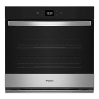 Whirlpool - 30" Built-In Single Electric Convection Wall Oven with WiFi - Stainless Steel - Front_Zoom