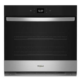 Whirlpool - 30" Built-In Single Electric Convection Wall Oven with WiFi - Stainless Steel