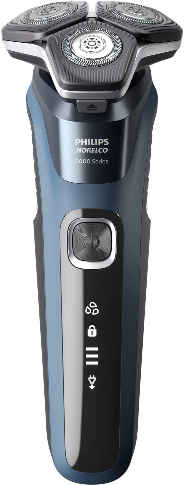 Philips Norelco - Shaver 5400, Rechargeable Wet & Dry Shaver with Pop-Up Trimmer and SenseIQ Technology - Blue - Angle_Zoom