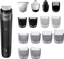 Philips Norelco - Multigroom Series 5000 18 Piece, Beard Face, Hair, Body Hair Trimmer for Men - MG5910/49 - Silver - Angle_Zoom