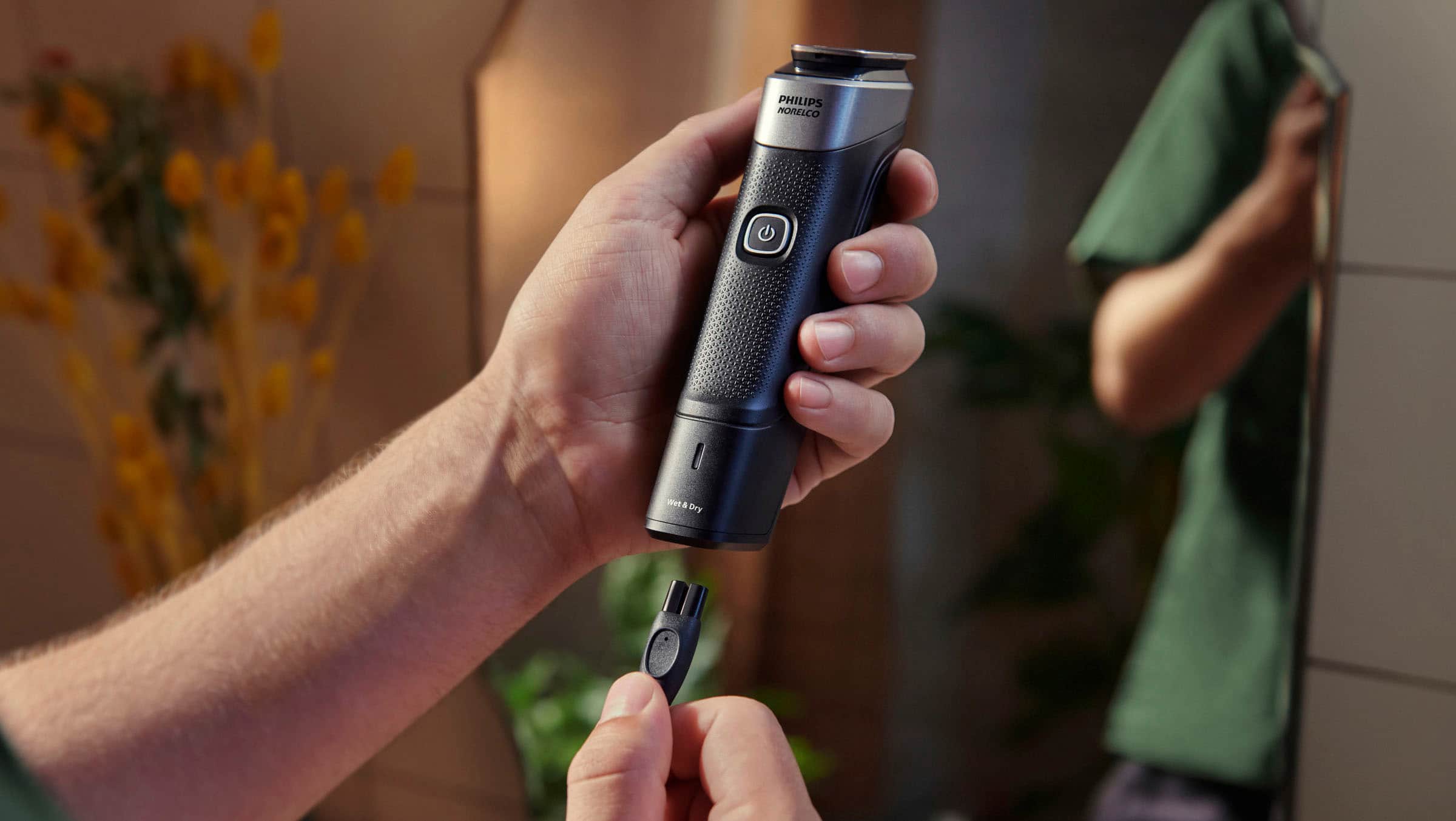 Alt View 17. Philips Norelco - Multigroom Series 5000 18 Piece Men's Grooming Kit - Silver.