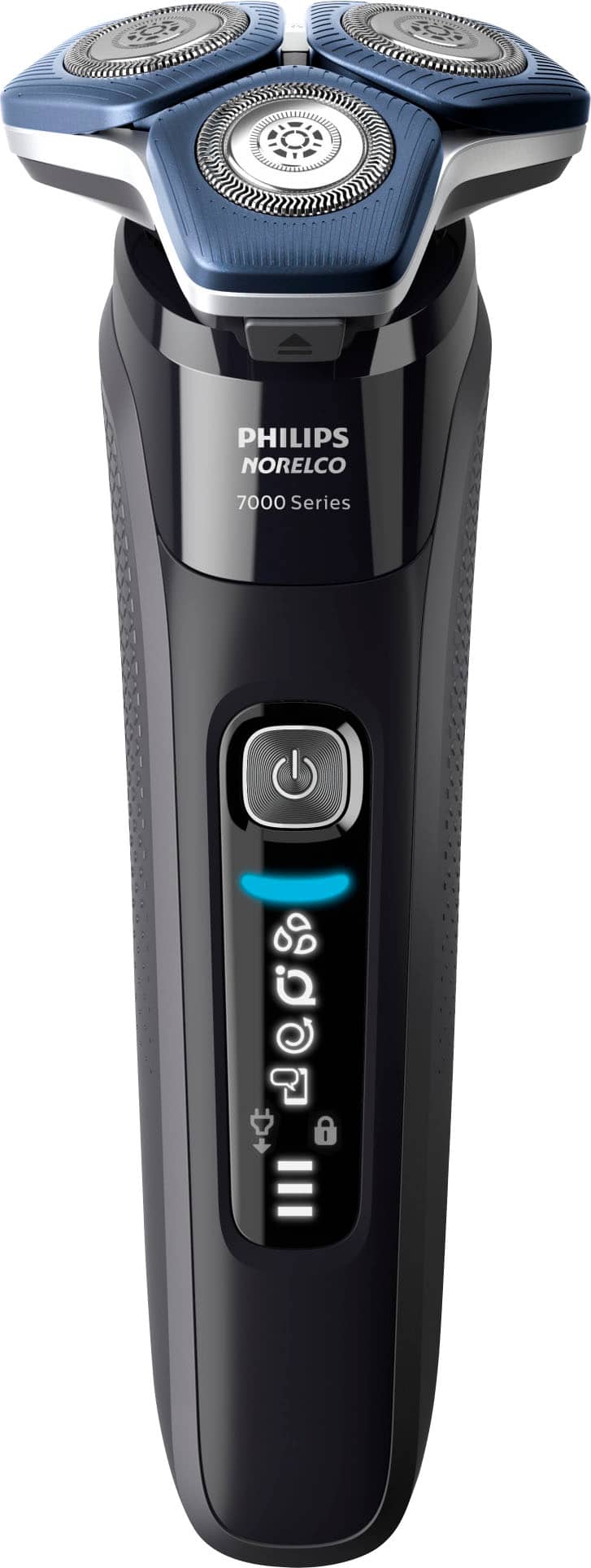 Alt View 19. Philips Norelco - Shaver 7600, Rechargeable Wet & Dry Electric Shaver with SenseIQ Technology - Black.