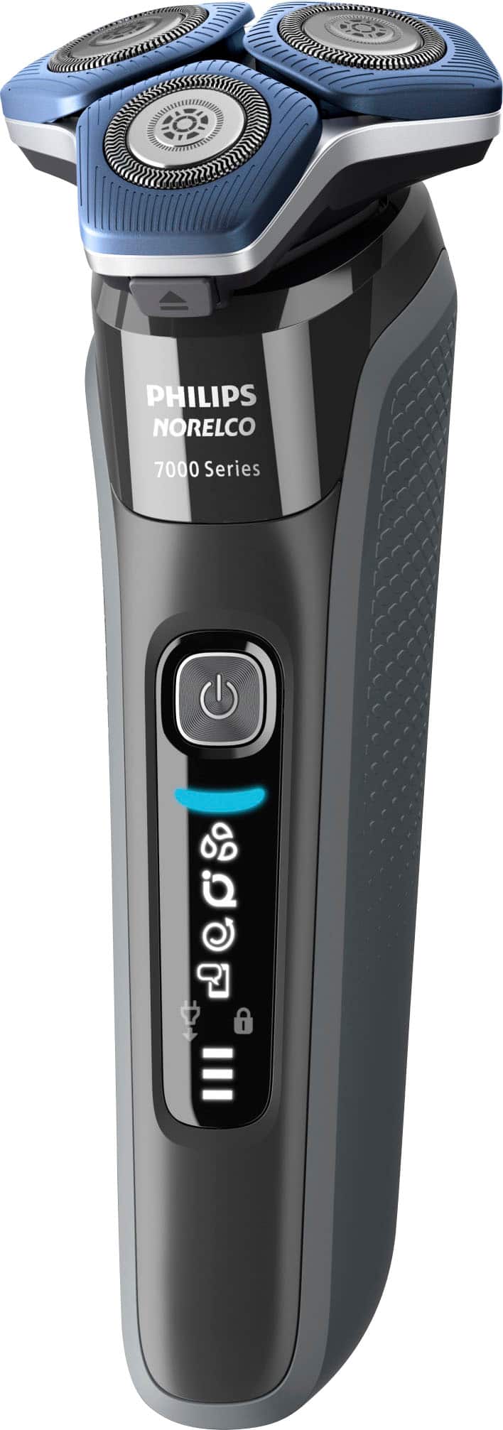 Alt View 20. Philips Norelco - Shaver 7200, Rechargeable Wet & Dry Electric Shaver with SenseIQ Technology and Pop-up Trimmer - Black.