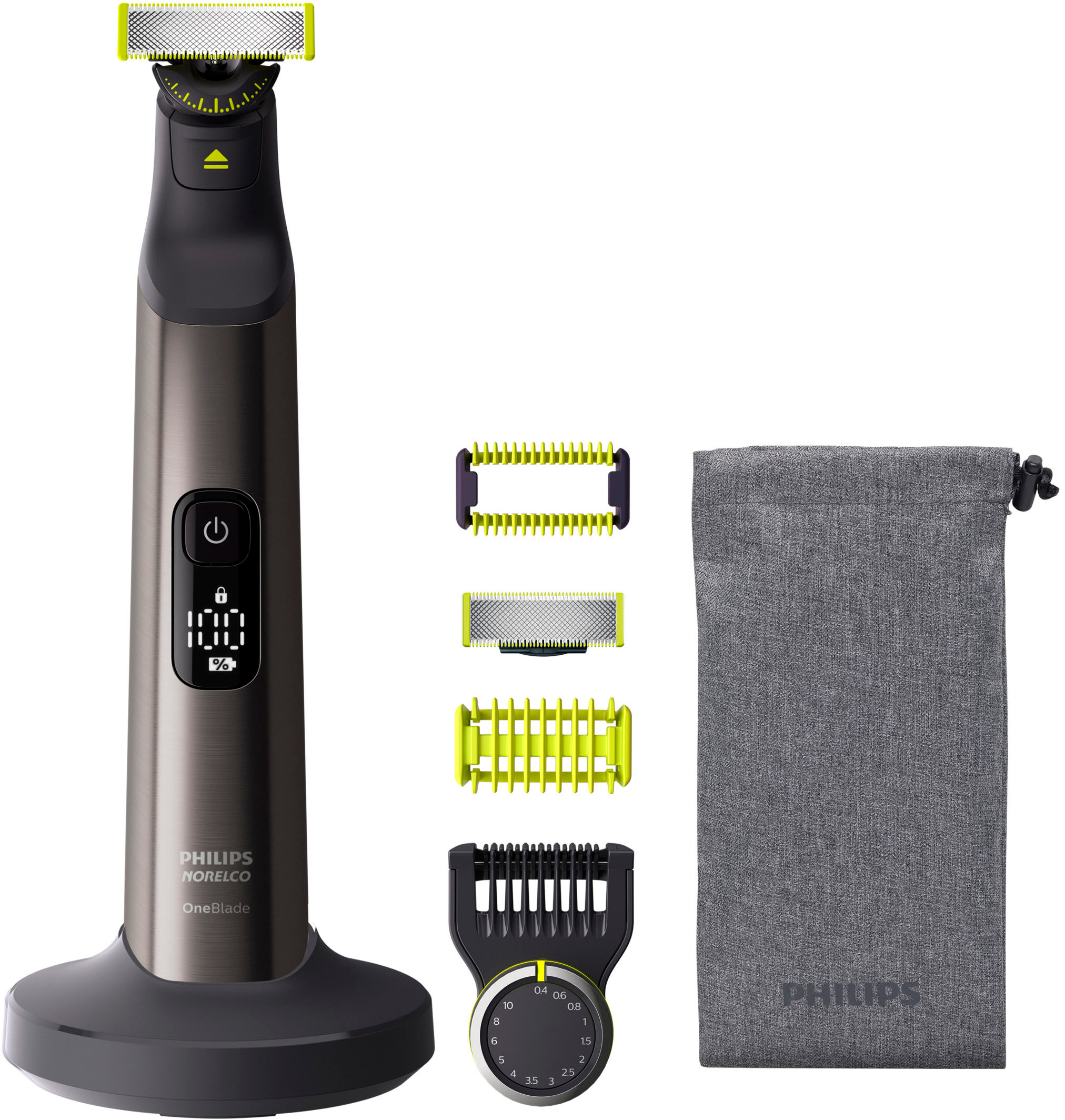 Philips Norelco OneBlade 360, Pro Face  Body, Hybrid Electric Trimmer and  Shaver, QP6551/70 Chrome QP6551/70 - Best Buy