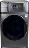 GE Profile - UltraFast 4.8 cu ft Large Capacity All-in-One Washer/Dryer Combo with Ventless Heat Pump Technology - Carbon Graphite - Front_Zoom