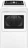 GE - 7.4 Cu. Ft. Gas Dryer with Sensor Dry - White with Matte Black