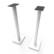Left. Kanto - 32" Tall Bookshelf Speaker Floor Stands (Pair) - White.