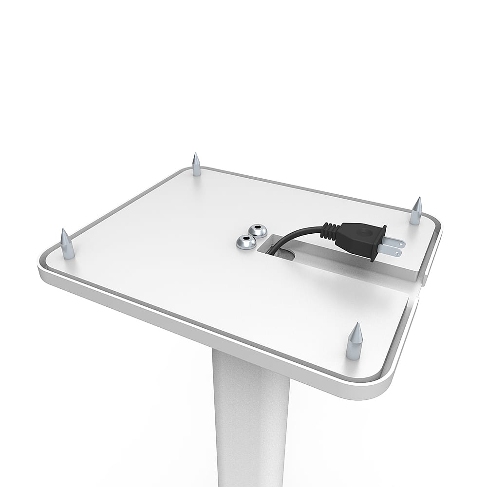 Alt View 13. Kanto - 32" Tall Bookshelf Speaker Floor Stands (Pair) - White.