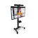 Alt View 12. Kanto - Rolling AV Cart Compatible with All-in-One Video Conferencing Systems for Most 37" to 77" TVs - Black.