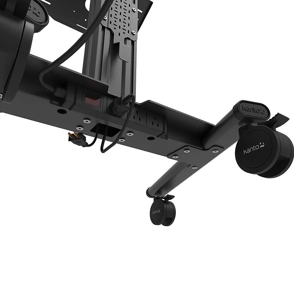 Alt View 14. Kanto - Rolling AV Cart Compatible with All-in-One Video Conferencing Systems for Most 37" to 77" TVs - Black.