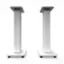 Back. Kanto - 26" Tall Fillable Bookshelf Speaker Floor Stands (Pair) - White.
