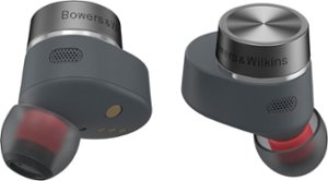 Bowers & Wilkins - Pi5 S2 True Wireless Noise Cancelling In-Ear Earbuds - Storm Grey - Front_Zoom
