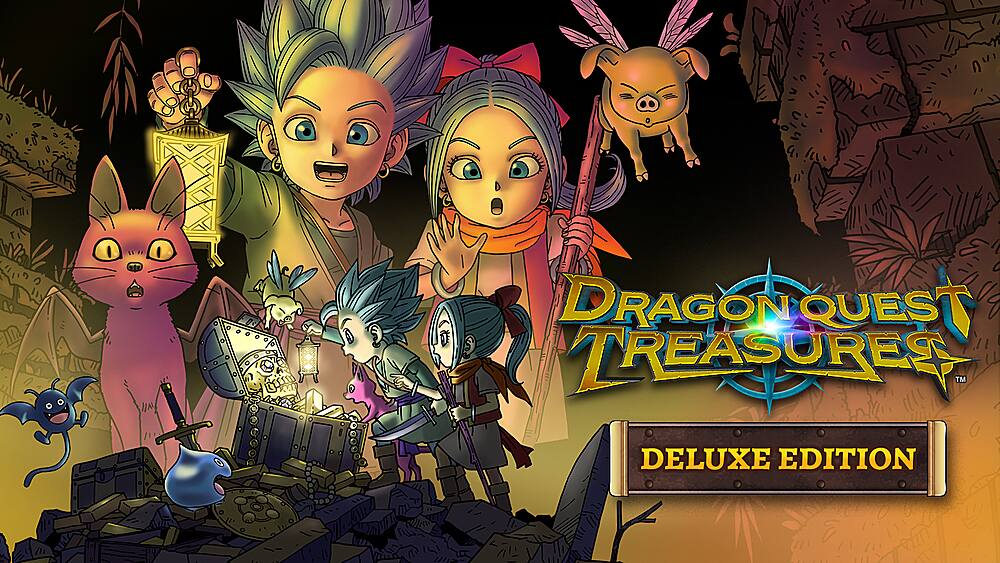 Front. Nintendo - Dragon Quest Treasures. - E10+ (Everyone 10+)