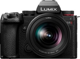 Panasonic - LUMIX S5II Mirrorless Camera with 20-60mm F3.5-5.6 L Mount Lens - Black - Front_Zoom
