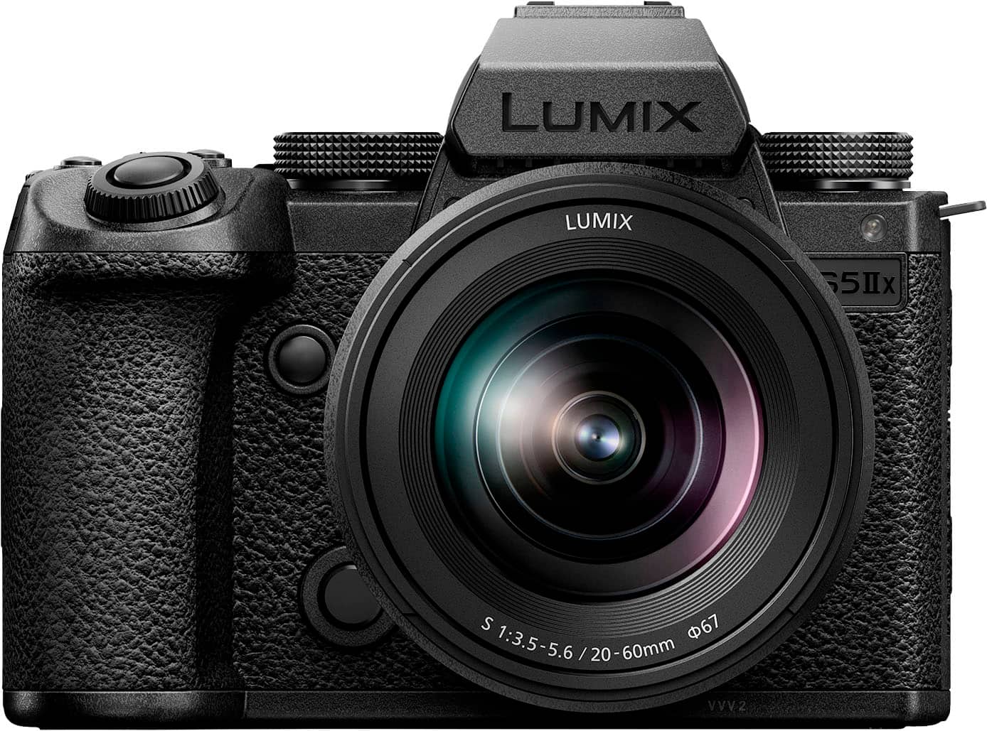 Panasonic - LUMIX S5IIX Mirrorless Full Frame Camera with 20-60mm F3.5-5.6 L Mount Lens - Black - Front_Zoom