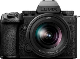 Panasonic - LUMIX S5IIX Mirrorless Camera with 20-60mm F3.5-5.6 L Mount Lens - Black - Front_Zoom