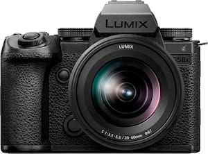 Panasonic - LUMIX S5IIX Mirrorless Full Frame Camera with 20-60mm F3.5-5.6 L Mount Lens - Black