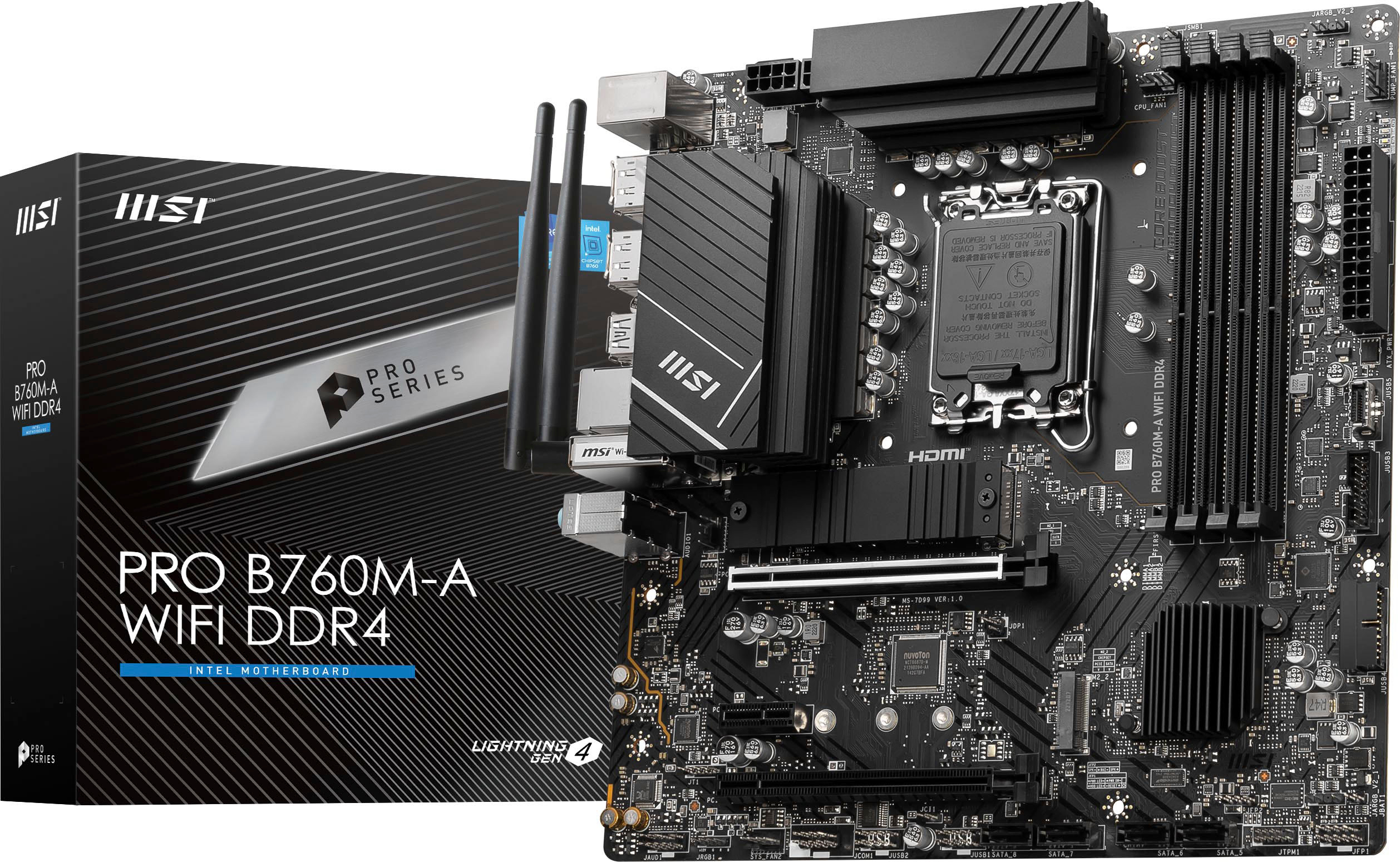 MSI PRO Z690-A DDR4 Socket LGA 1700 USB 3.2 Intel Motherboard Black PRO  Z690-A DDR4 - Best Buy