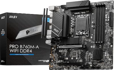 MSI PRO B760M A WIFI DDR4 (Socket LGA 1700) Intel B760 mATX DDR4 MSI PRO B760M A WIFI DDR4 (Socket LGA 1700) Intel B760 mATX DDR4