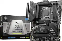 MSI - MAG B760 TOMAHAWK WIFI DDR4 (Socket LGA 1700) Intel B760 ATX DDR4 Wi-Fi 6E Motherboard - Black