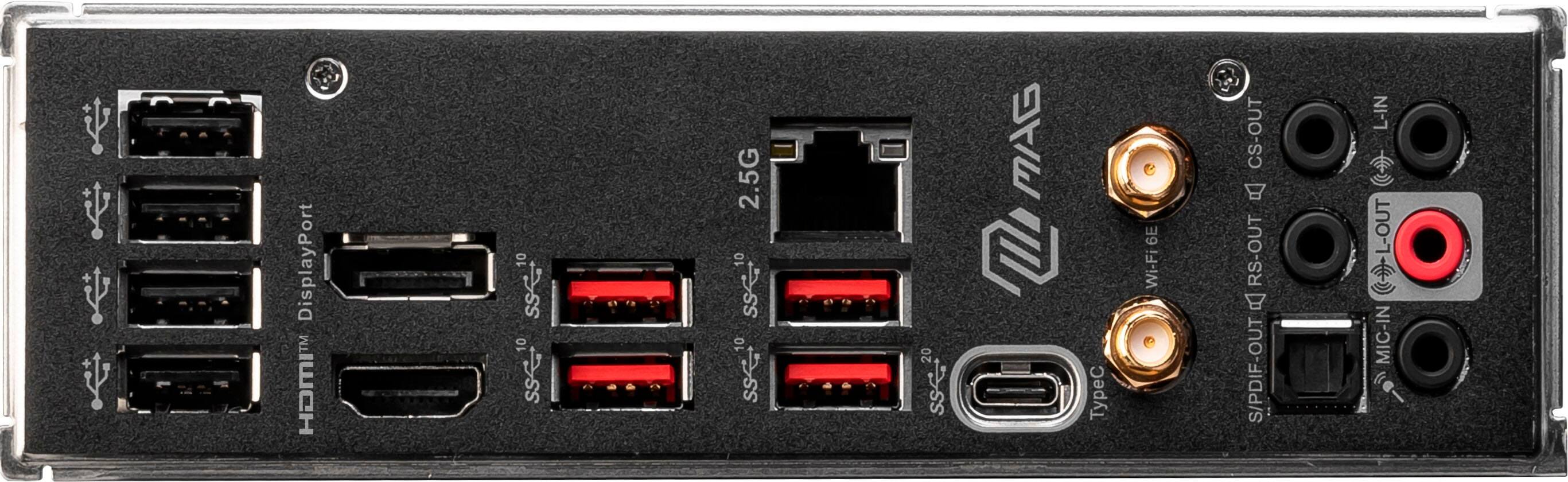 Alt View 15. MSI - MAG B760 TOMAHAWK WIFI DDR4 (Socket LGA 1700) Intel B760 ATX DDR4 Wi-Fi 6E Motherboard - Black.