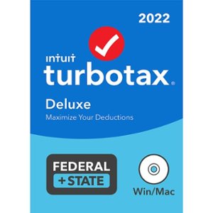 TurboTax - Deluxe 2022 Federal + E-file and State [Disc/CD] - Windows, Mac OS