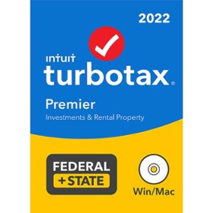 TurboTax - Premier 2022 Federal + E-file and State [Disc/CD] - Windows, Mac OS